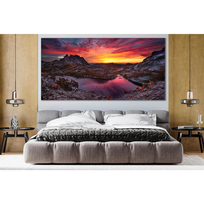 Mountain Lake Sunset №SL273 Ready to Hang Canvas PrintCanvas art arrives ready to hang, with hanging accessories included and no additional framing required. Every canvas print is hand-crafted, made on-demand at our workshop and expertly stretched around