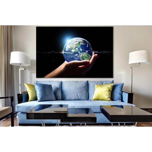 Planet Earth In Hand №SL969 Ready to Hang Canvas PrintCanvas art arrives ready to hang, with hanging accessories included and no additional framing required. Every canvas print is hand-crafted, made on-demand at our workshop and expertly stretched around