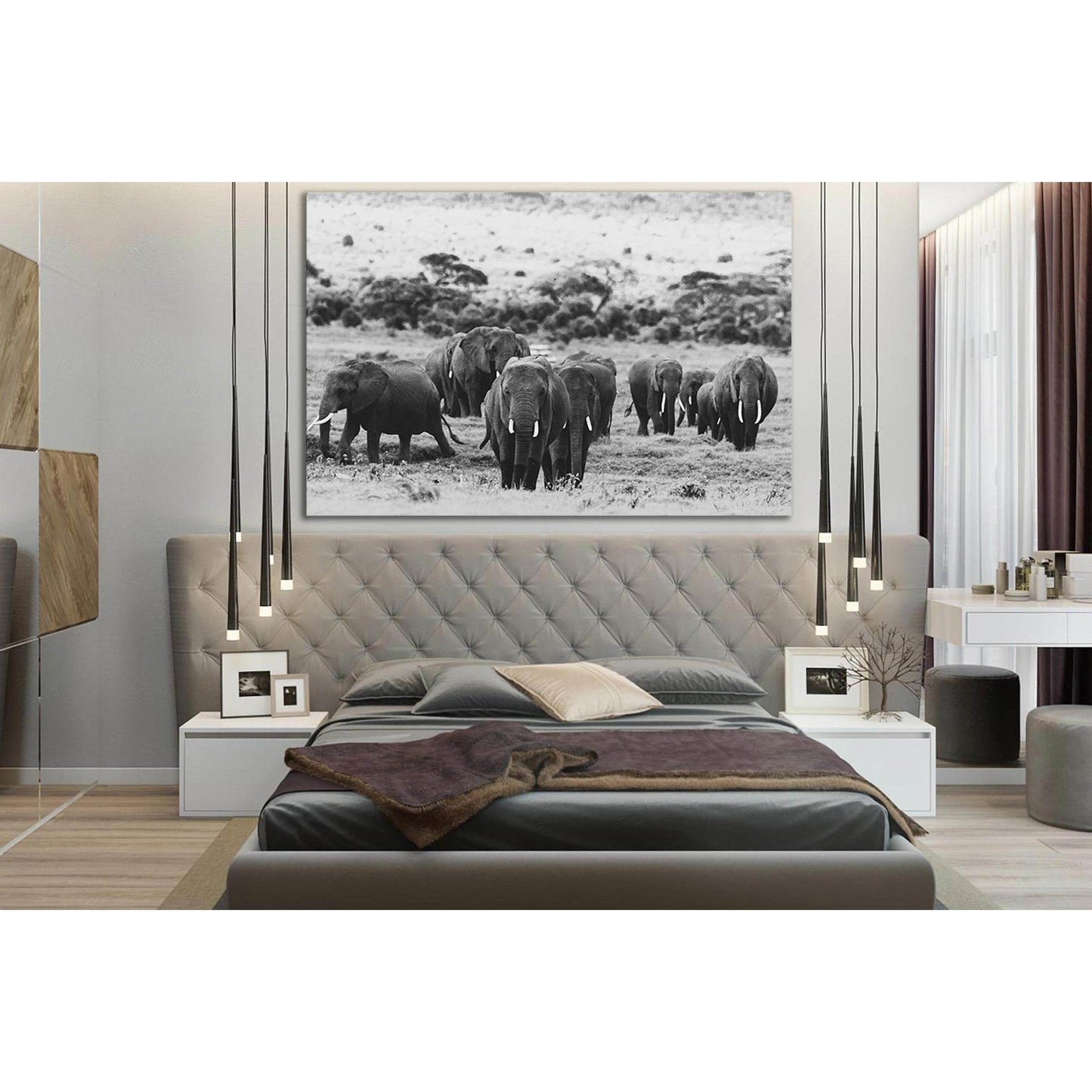 Elephant Herd In Africa №SL1531 Ready to Hang Canvas PrintCanvas art arrives ready to hang, with hanging accessories included and no additional framing required. Every canvas print is hand-crafted, made on-demand at our workshop and expertly stretched aro