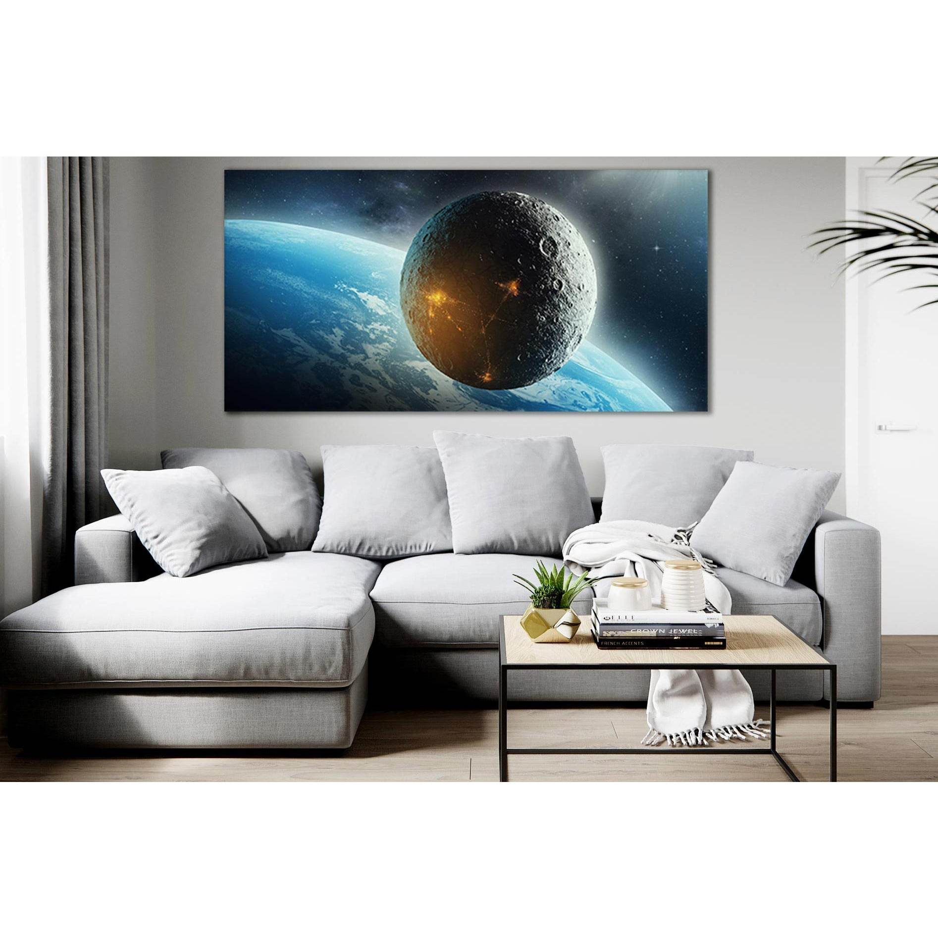 Moon Colonization Futuristic Space №SL407 Ready to Hang Canvas PrintCanvas art arrives ready to hang, with hanging accessories included and no additional framing required. Every canvas print is hand-crafted, made on-demand at our workshop and expertly str