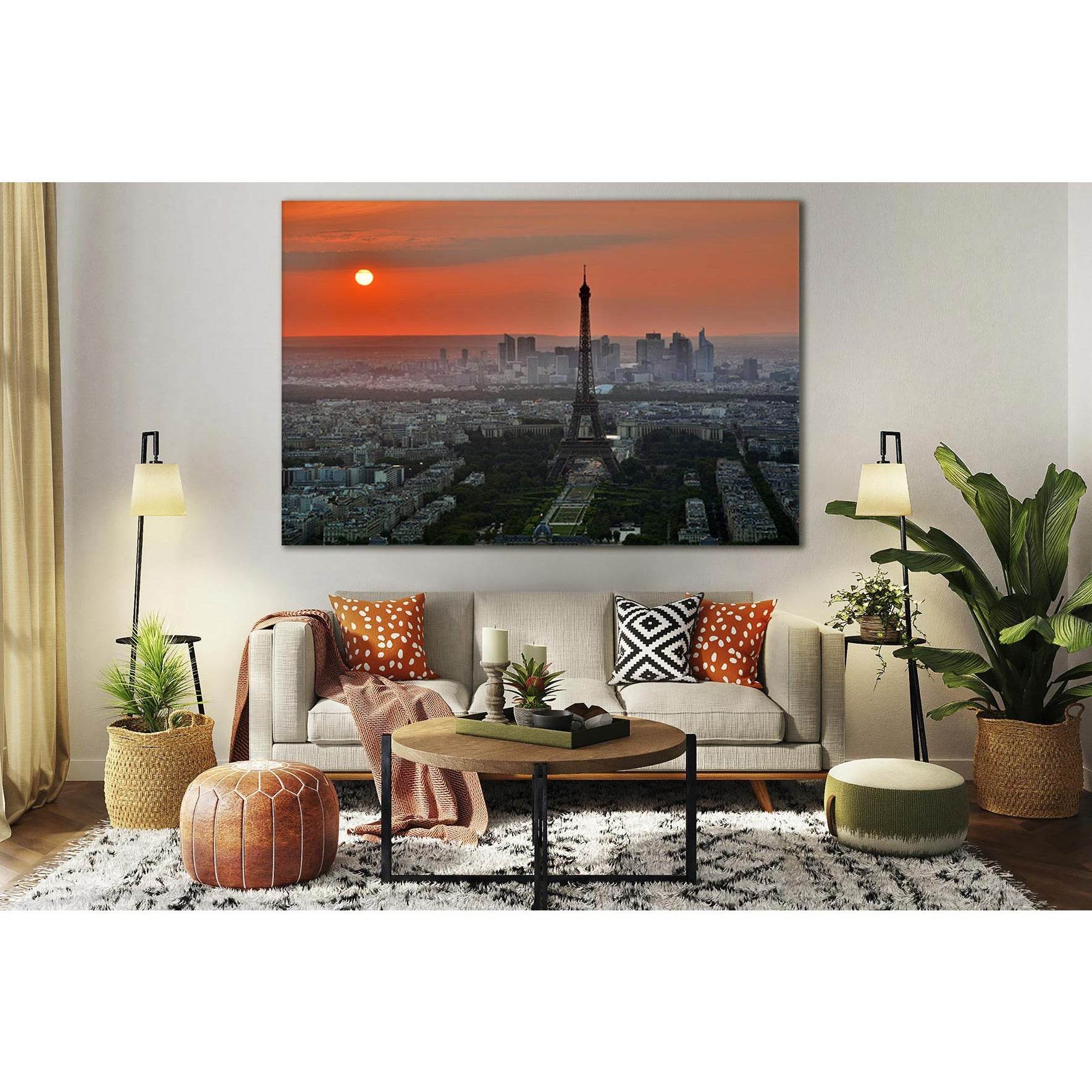 Evening Paris Sunset №SL223 Ready to Hang Canvas PrintCanvas art arrives ready to hang, with hanging accessories included and no additional framing required. Every canvas print is hand-crafted, made on-demand at our workshop and expertly stretched around