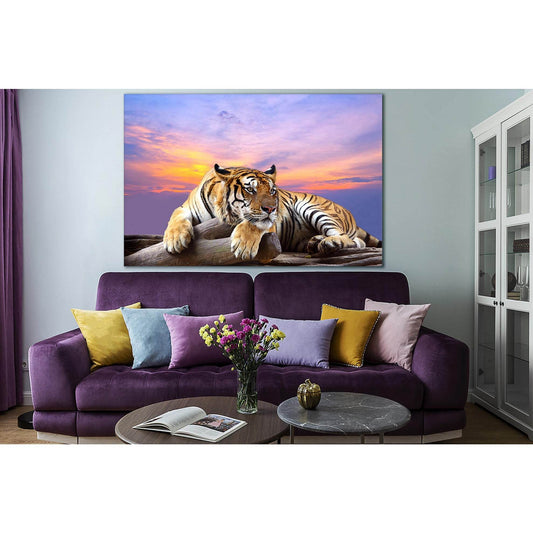 Tiger Resting On A Log №SL1034 Ready to Hang Canvas PrintCanvas art arrives ready to hang, with hanging accessories included and no additional framing required. Every canvas print is hand-crafted, made on-demand at our workshop and expertly stretched arou