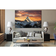 Mountain Everest Nepal Sunset №SL219 Ready to Hang Canvas PrintCanvas art arrives ready to hang, with hanging accessories included and no additional framing required. Every canvas print is hand-crafted, made on-demand at our workshop and expertly stretche