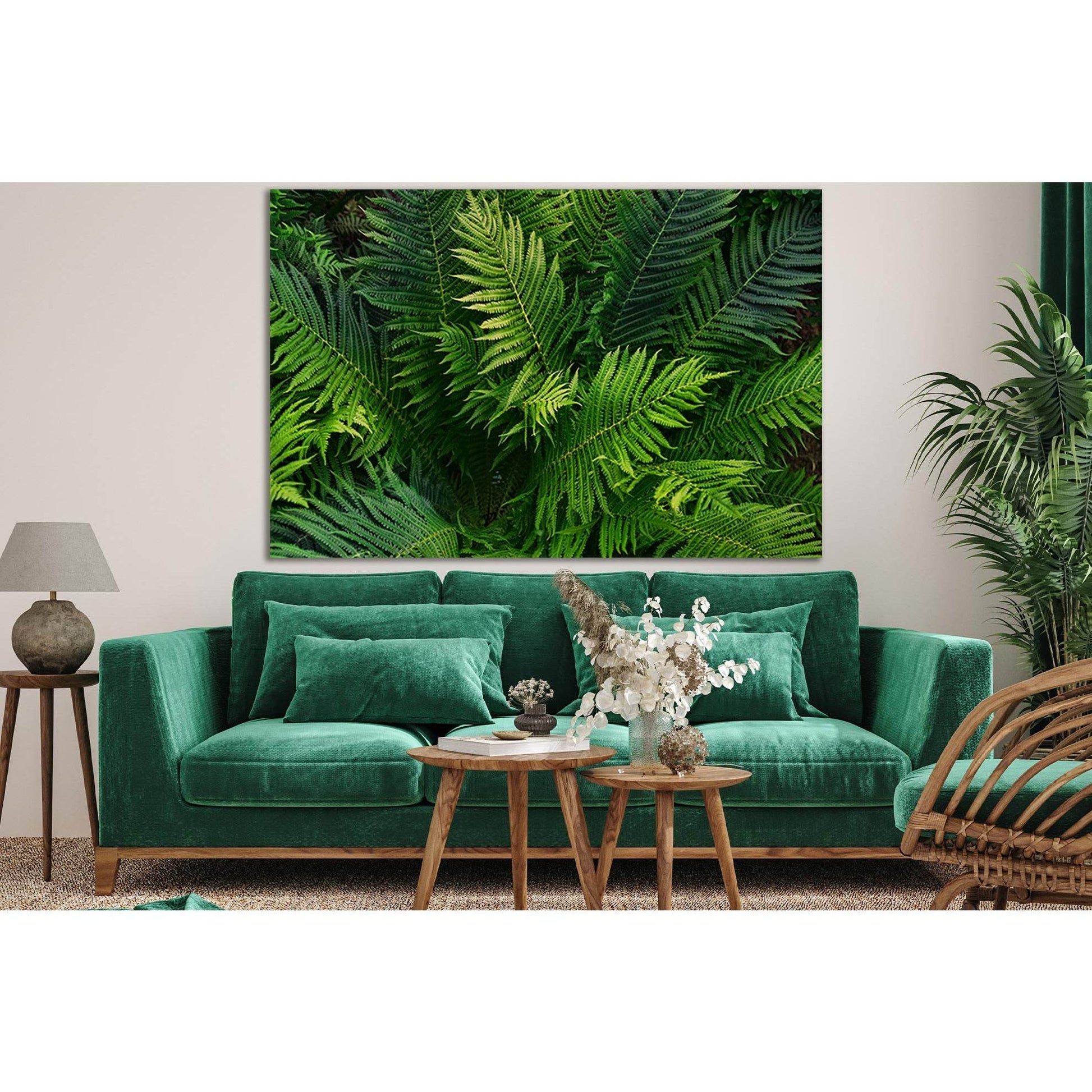 Green Fern Leaves №SL670 Ready to Hang Canvas PrintCanvas art arrives ready to hang, with hanging accessories included and no additional framing required. Every canvas print is hand-crafted, made on-demand at our workshop and expertly stretched around 100