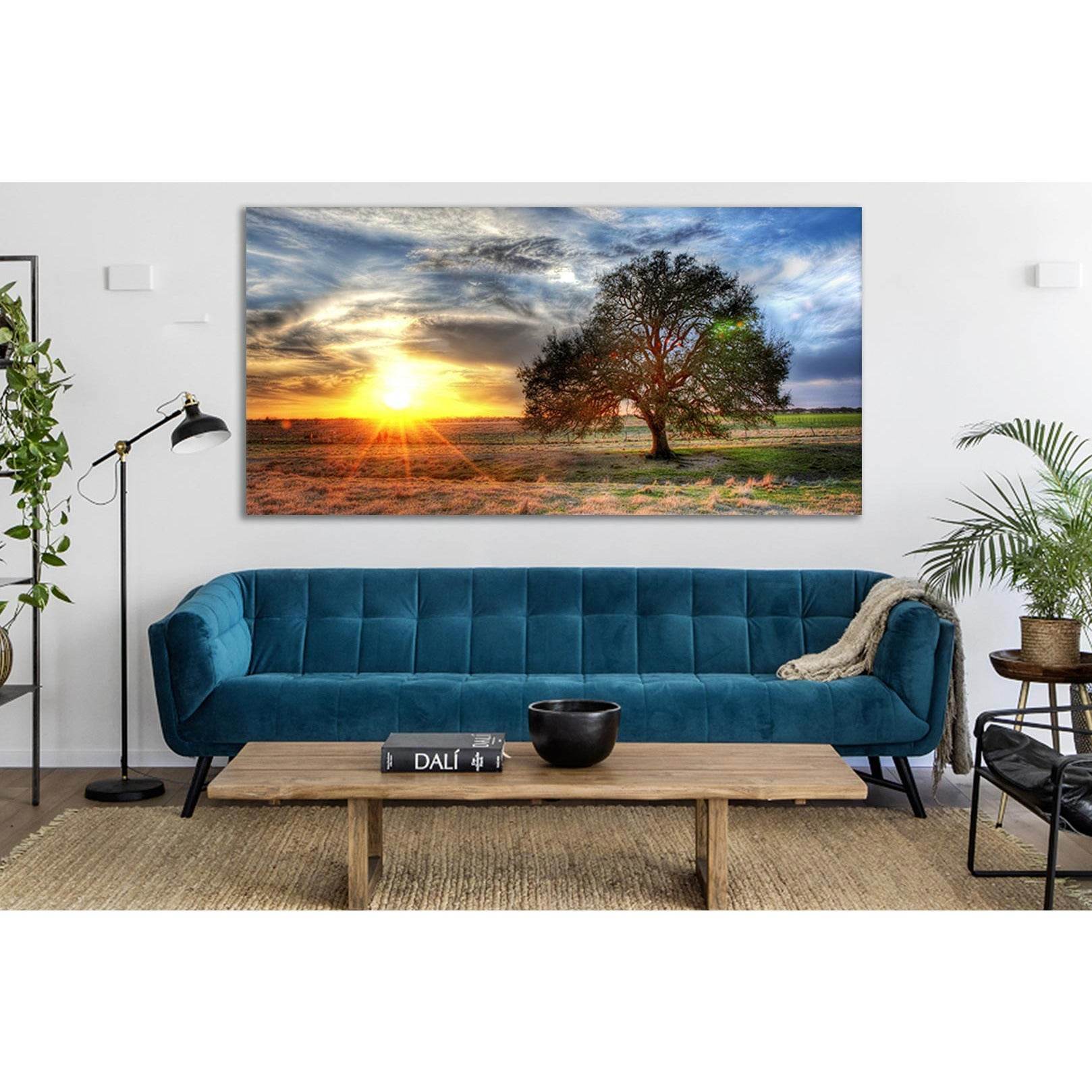 Sunset On A Texas Farm №SL240 Ready to Hang Canvas PrintCanvas art arrives ready to hang, with hanging accessories included and no additional framing required. Every canvas print is hand-crafted, made on-demand at our workshop and expertly stretched aroun