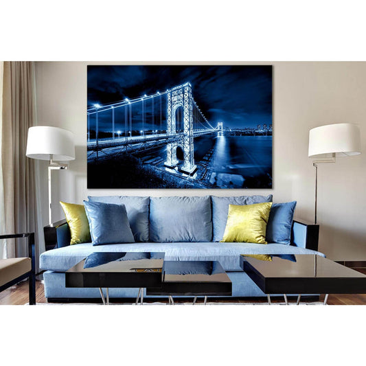 George Washington Bridge Wall Art №SL1094 Ready to Hang Canvas PrintCanvas art arrives ready to hang, with hanging accessories included and no additional framing required. Every canvas print is hand-crafted, made on-demand at our workshop and expertly str