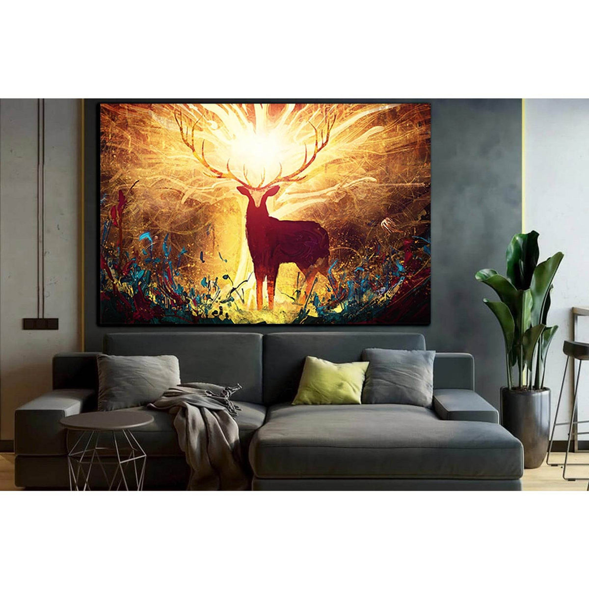 Magical Forest Deer №SL1241 Ready to Hang Canvas PrintCanvas art arrives ready to hang, with hanging accessories included and no additional framing required. Every canvas print is hand-crafted, made on-demand at our workshop and expertly stretched around