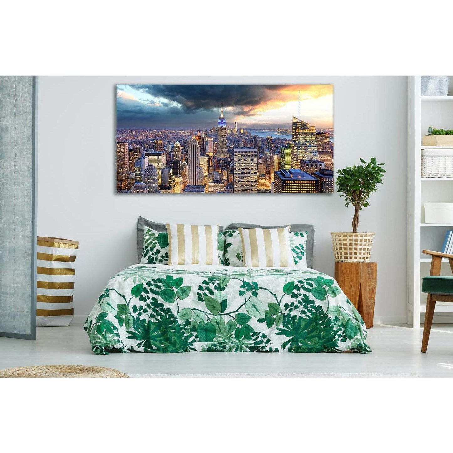 New York City Megapolis Skyline №SL318 Ready to Hang Canvas PrintCanvas art arrives ready to hang, with hanging accessories included and no additional framing required. Every canvas print is hand-crafted, made on-demand at our workshop and expertly stretc