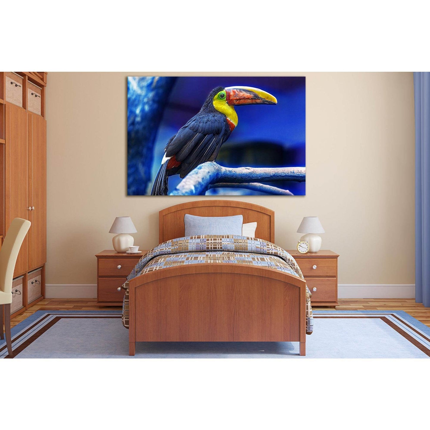 Exotic Birds Toucan №SL1525 Ready to Hang Canvas PrintCanvas art arrives ready to hang, with hanging accessories included and no additional framing required. Every canvas print is hand-crafted, made on-demand at our workshop and expertly stretched around