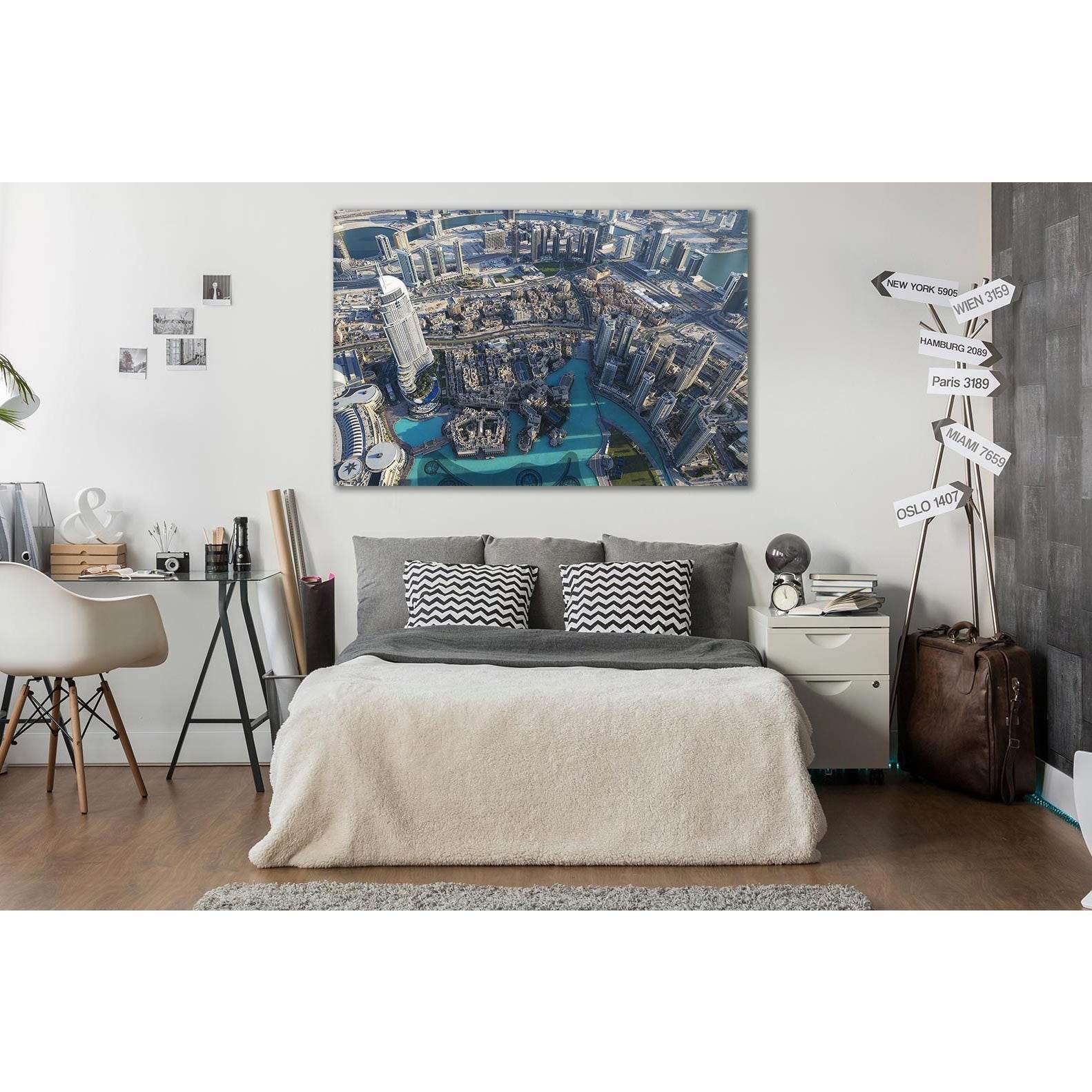 Aerial View Of Dubai City №SL371 Ready to Hang Canvas PrintCanvas art arrives ready to hang, with hanging accessories included and no additional framing required. Every canvas print is hand-crafted, made on-demand at our workshop and expertly stretched ar