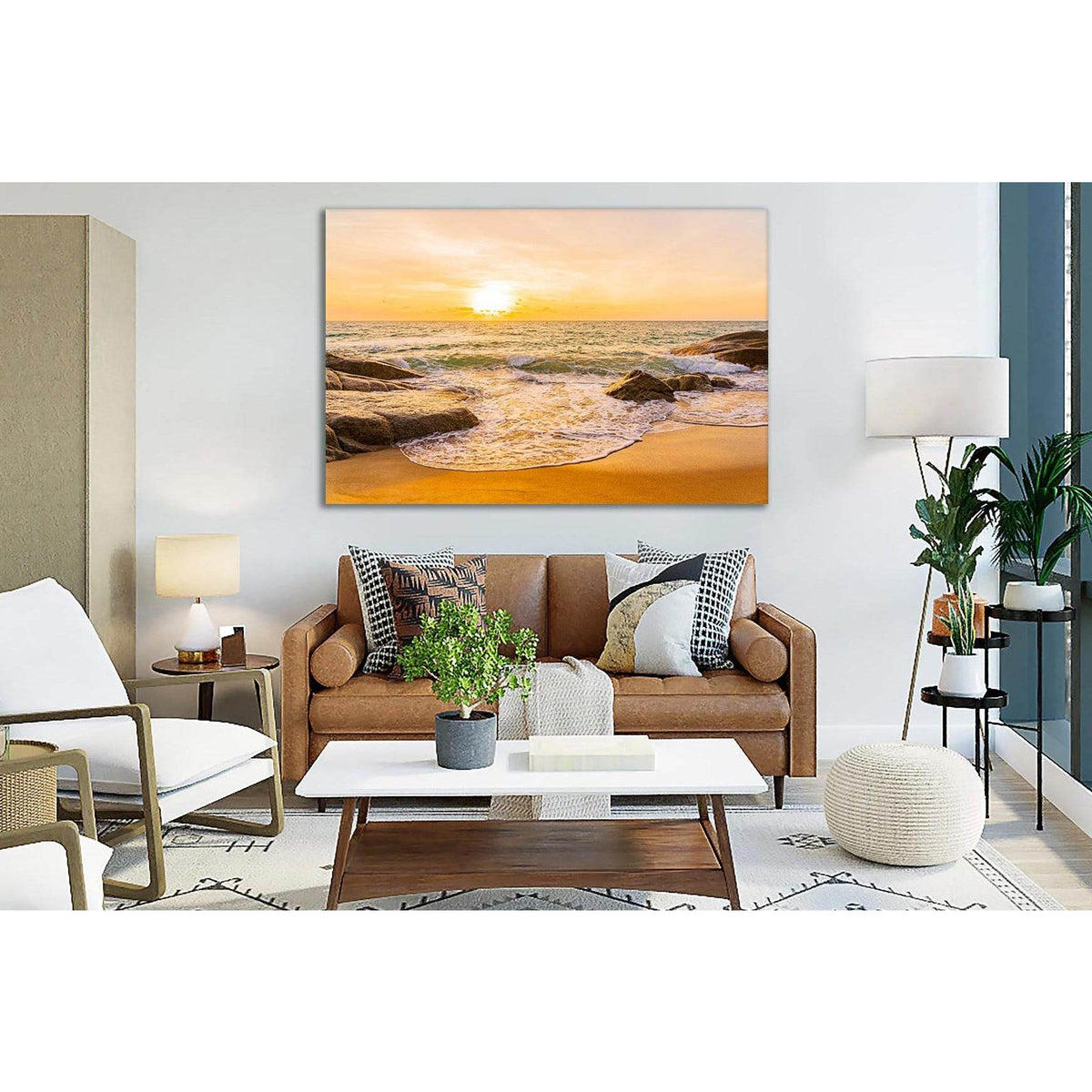 Beautiful Tropical Beach And Ocean №SL156 Ready to Hang Canvas PrintCanvas art arrives ready to hang, with hanging accessories included and no additional framing required. Every canvas print is hand-crafted, made on-demand at our workshop and expertly str