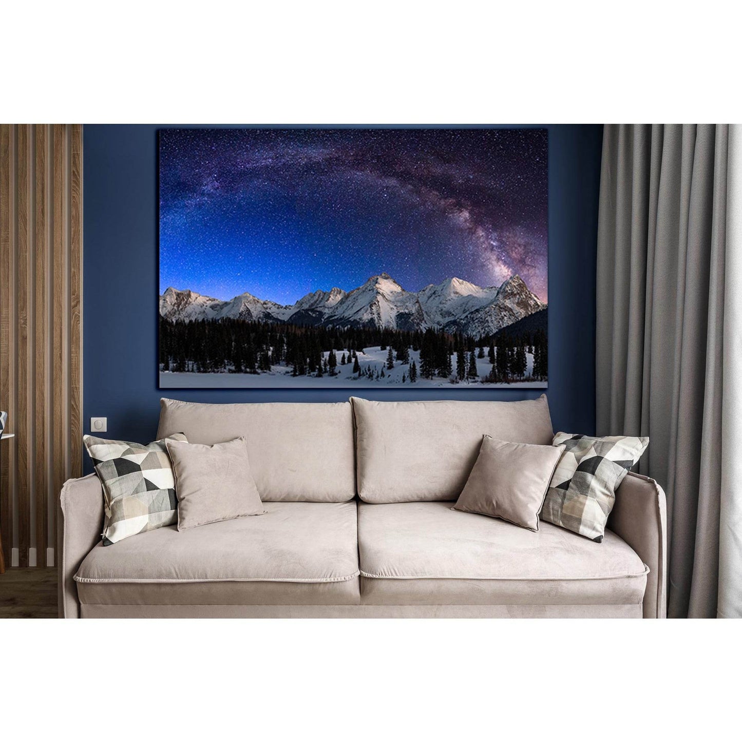 Milky Way Mountains USA №SL970 Ready to Hang Canvas PrintCanvas art arrives ready to hang, with hanging accessories included and no additional framing required. Every canvas print is hand-crafted, made on-demand at our workshop and expertly stretched arou