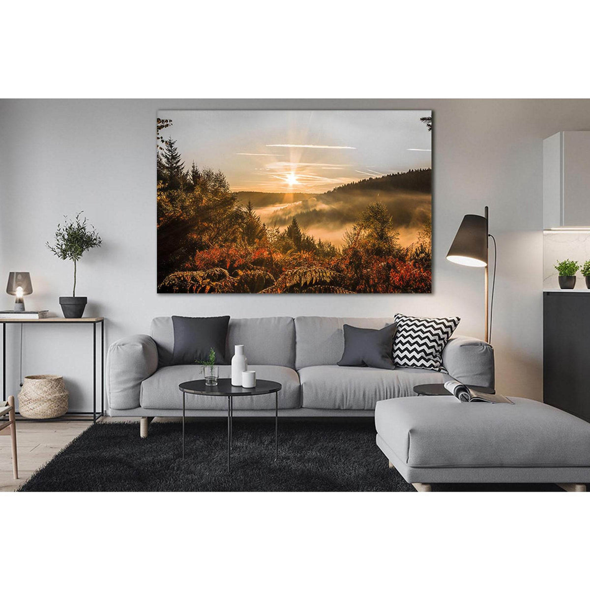 Sunrise Fog And Autumn Forest №SL269 Ready to Hang Canvas PrintCanvas art arrives ready to hang, with hanging accessories included and no additional framing required. Every canvas print is hand-crafted, made on-demand at our workshop and expertly stretche