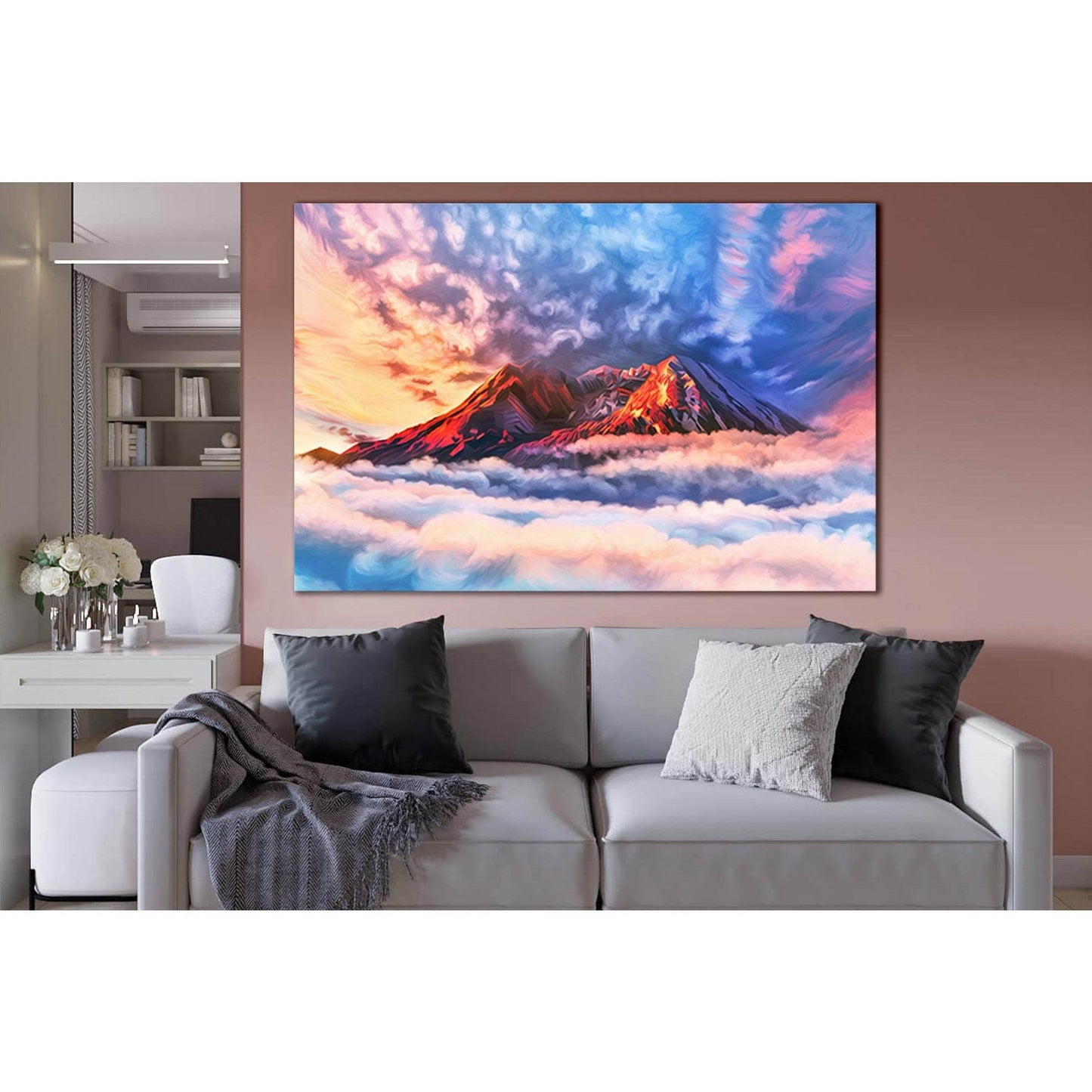 Art Cloud And Mountains Peaks №SL1585 Ready to Hang Canvas PrintCanvas art arrives ready to hang, with hanging accessories included and no additional framing required. Every canvas print is hand-crafted, made on-demand at our workshop and expertly stretch