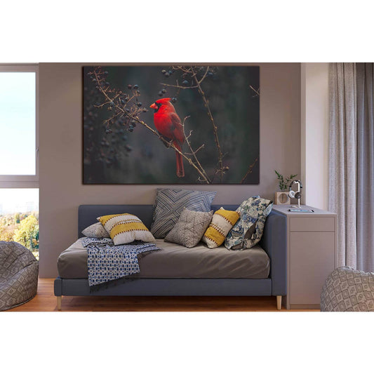 Bird Red Cardinal №SL1528 Ready to Hang Canvas PrintCanvas art arrives ready to hang, with hanging accessories included and no additional framing required. Every canvas print is hand-crafted, made on-demand at our workshop and expertly stretched around 10