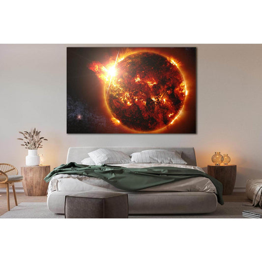 Sun In Space №SL389 Ready to Hang Canvas PrintCanvas art arrives ready to hang, with hanging accessories included and no additional framing required. Every canvas print is hand-crafted, made on-demand at our workshop and expertly stretched around 100% Nor