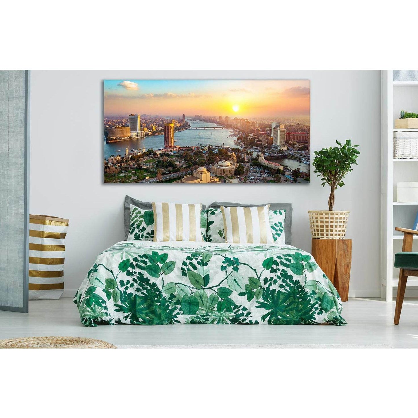 Panorama Of Cairo Egypt Cityscape №SL356 Ready to Hang Canvas PrintCanvas art arrives ready to hang, with hanging accessories included and no additional framing required. Every canvas print is hand-crafted, made on-demand at our workshop and expertly stre