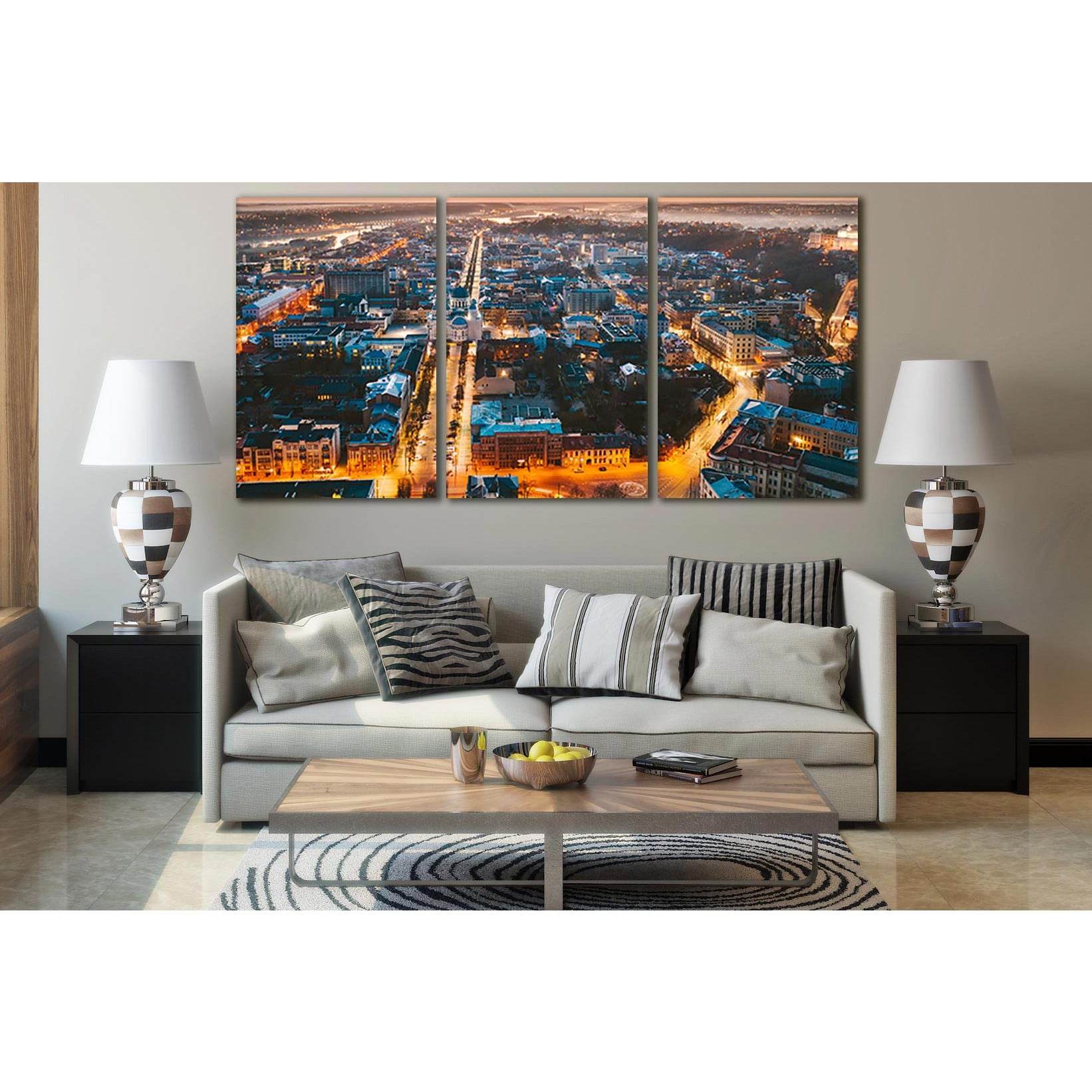 Evening Lithuania Kaunas №SL355 Ready to Hang Canvas PrintCanvas art arrives ready to hang, with hanging accessories included and no additional framing required. Every canvas print is hand-crafted, made on-demand at our workshop and expertly stretched aro