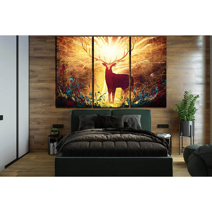 Magical Forest Deer №SL1241 Ready to Hang Canvas PrintCanvas art arrives ready to hang, with hanging accessories included and no additional framing required. Every canvas print is hand-crafted, made on-demand at our workshop and expertly stretched around