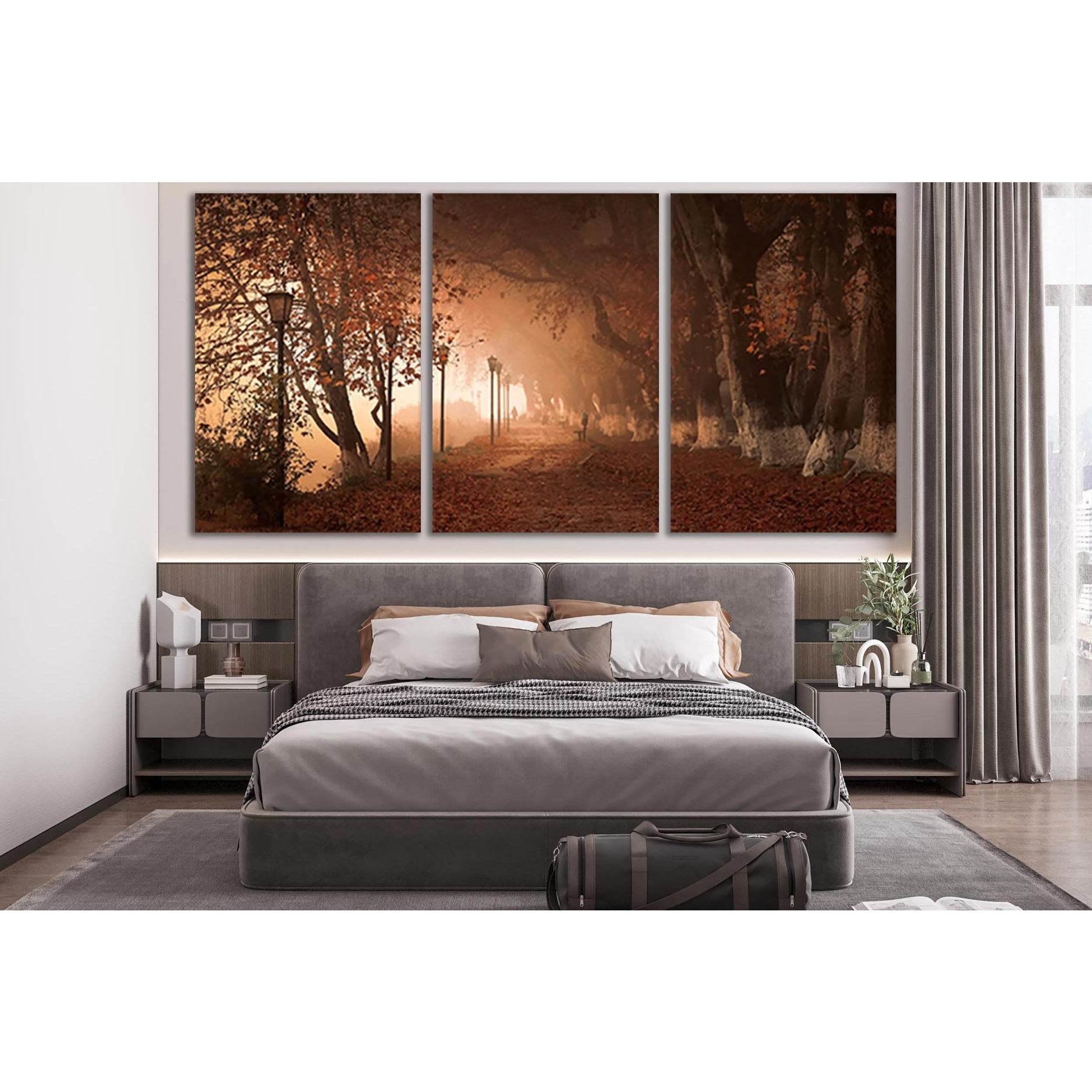 Olea Autumn Trees №SL498 Ready to Hang Canvas PrintCanvas art arrives ready to hang, with hanging accessories included and no additional framing required. Every canvas print is hand-crafted, made on-demand at our workshop and expertly stretched around 100