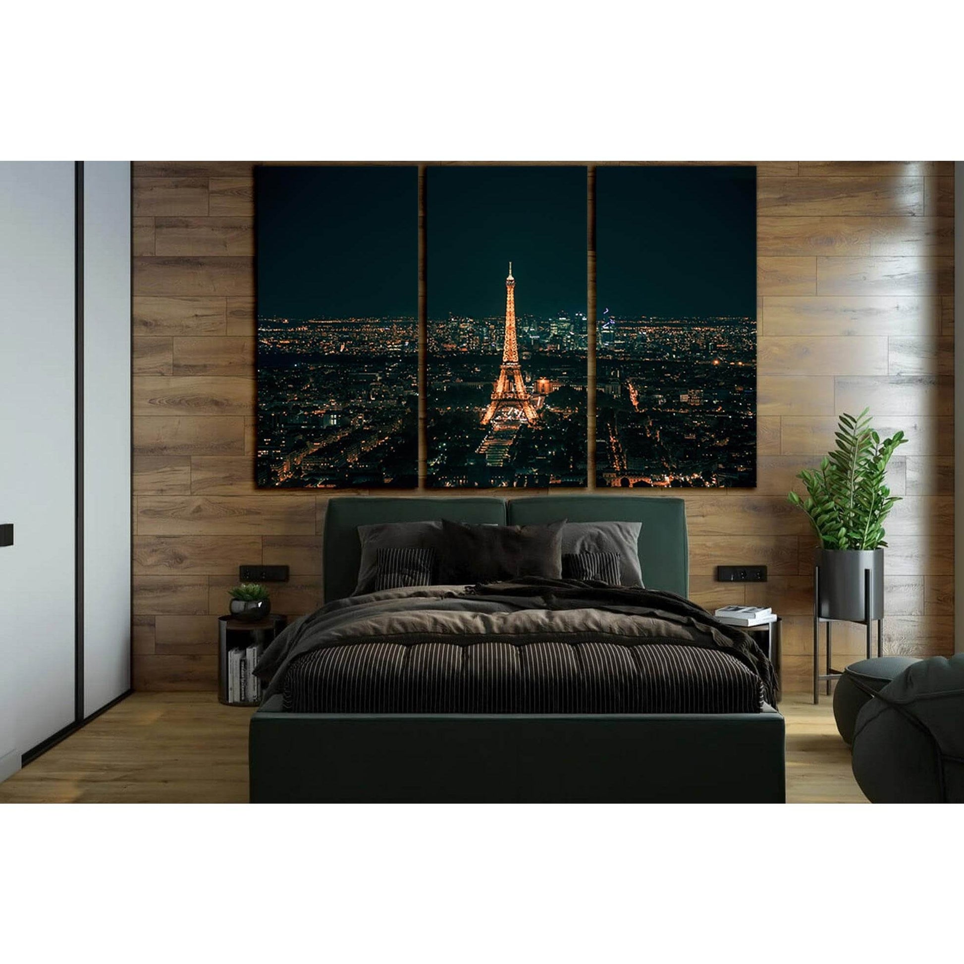 Eiffel Tower At Night Paris №SL1403 Ready to Hang Canvas PrintCanvas art arrives ready to hang, with hanging accessories included and no additional framing required. Every canvas print is hand-crafted, made on-demand at our workshop and expertly stretched