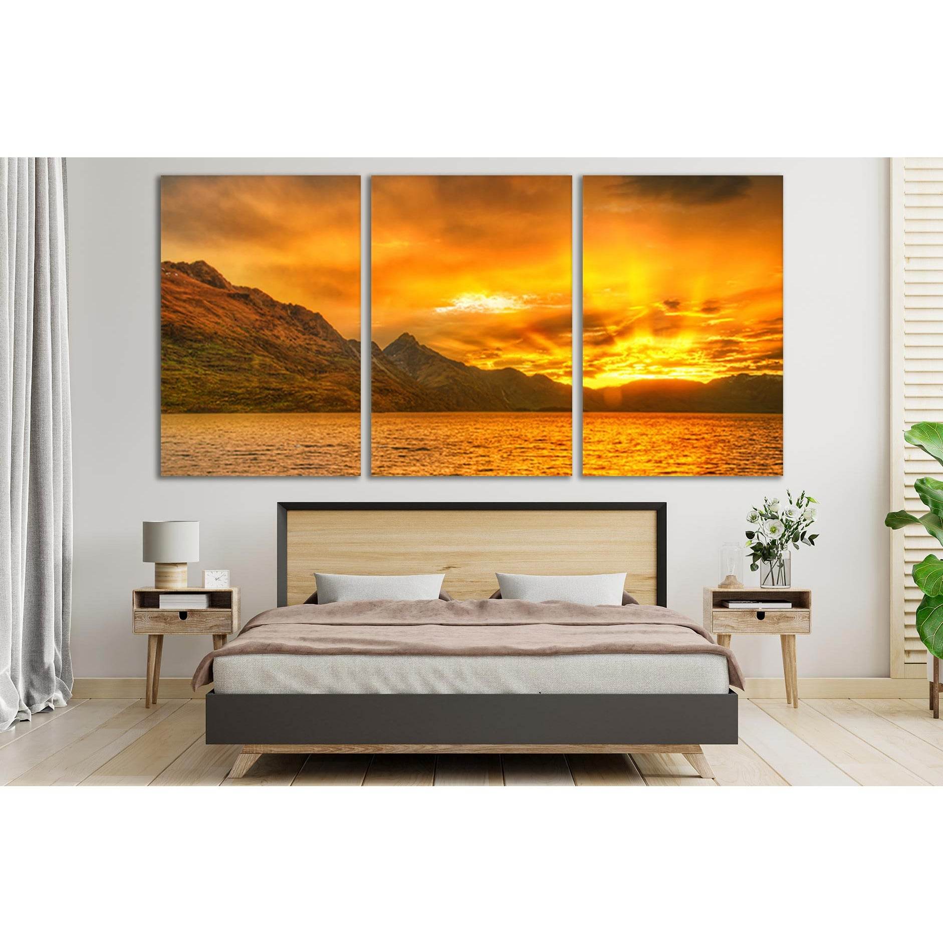 Mountains Sea At Sunset №SL247 Ready to Hang Canvas PrintCanvas art arrives ready to hang, with hanging accessories included and no additional framing required. Every canvas print is hand-crafted, made on-demand at our workshop and expertly stretched arou