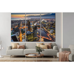 Skyscrapers Evening Melbourne Australia №SL346 Ready to Hang Canvas PrintCanvas art arrives ready to hang, with hanging accessories included and no additional framing required. Every canvas print is hand-crafted, made on-demand at our workshop and expertl