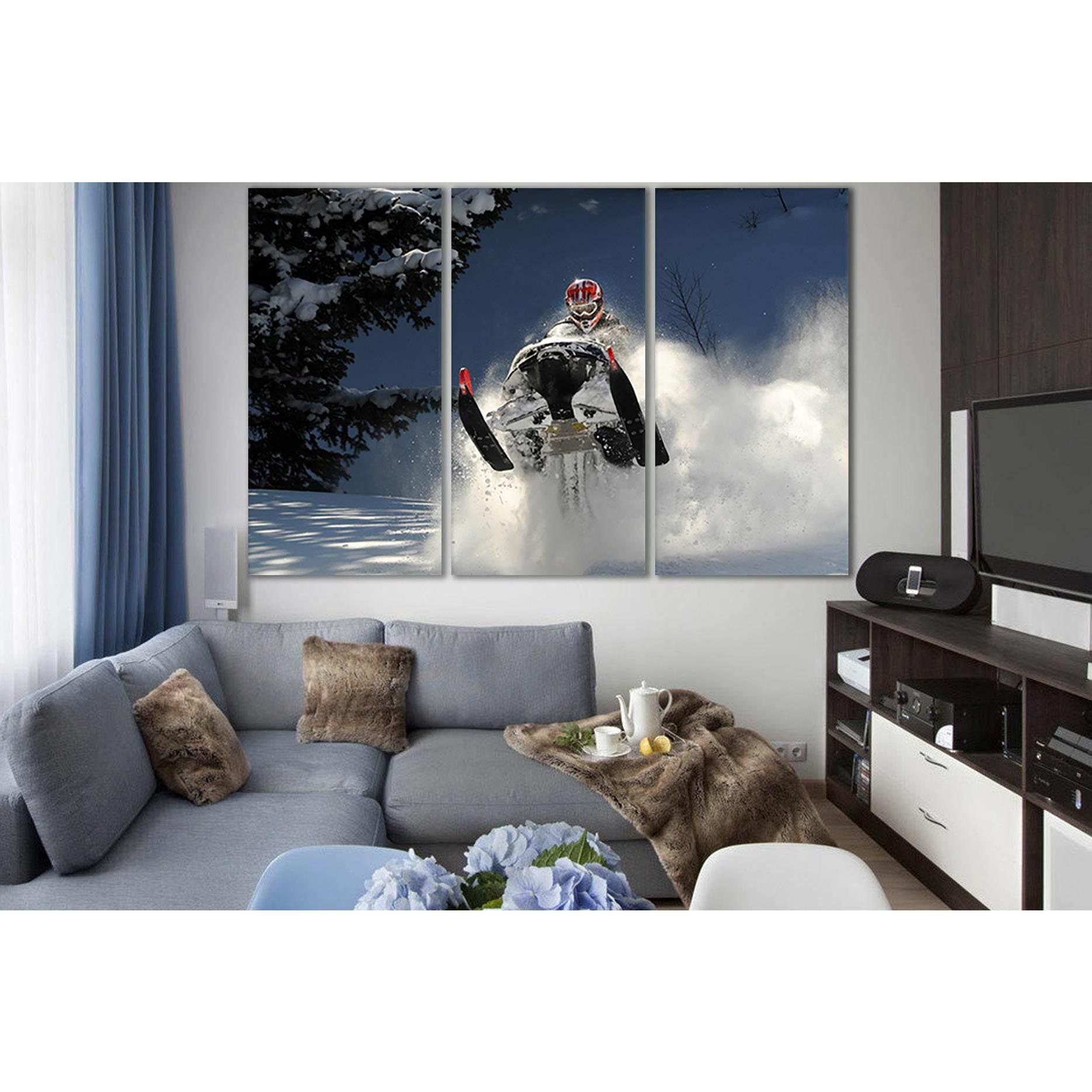 Winter Snowmobile Competition №SL931 Ready to Hang Canvas PrintCanvas art arrives ready to hang, with hanging accessories included and no additional framing required. Every canvas print is hand-crafted, made on-demand at our workshop and expertly stretche