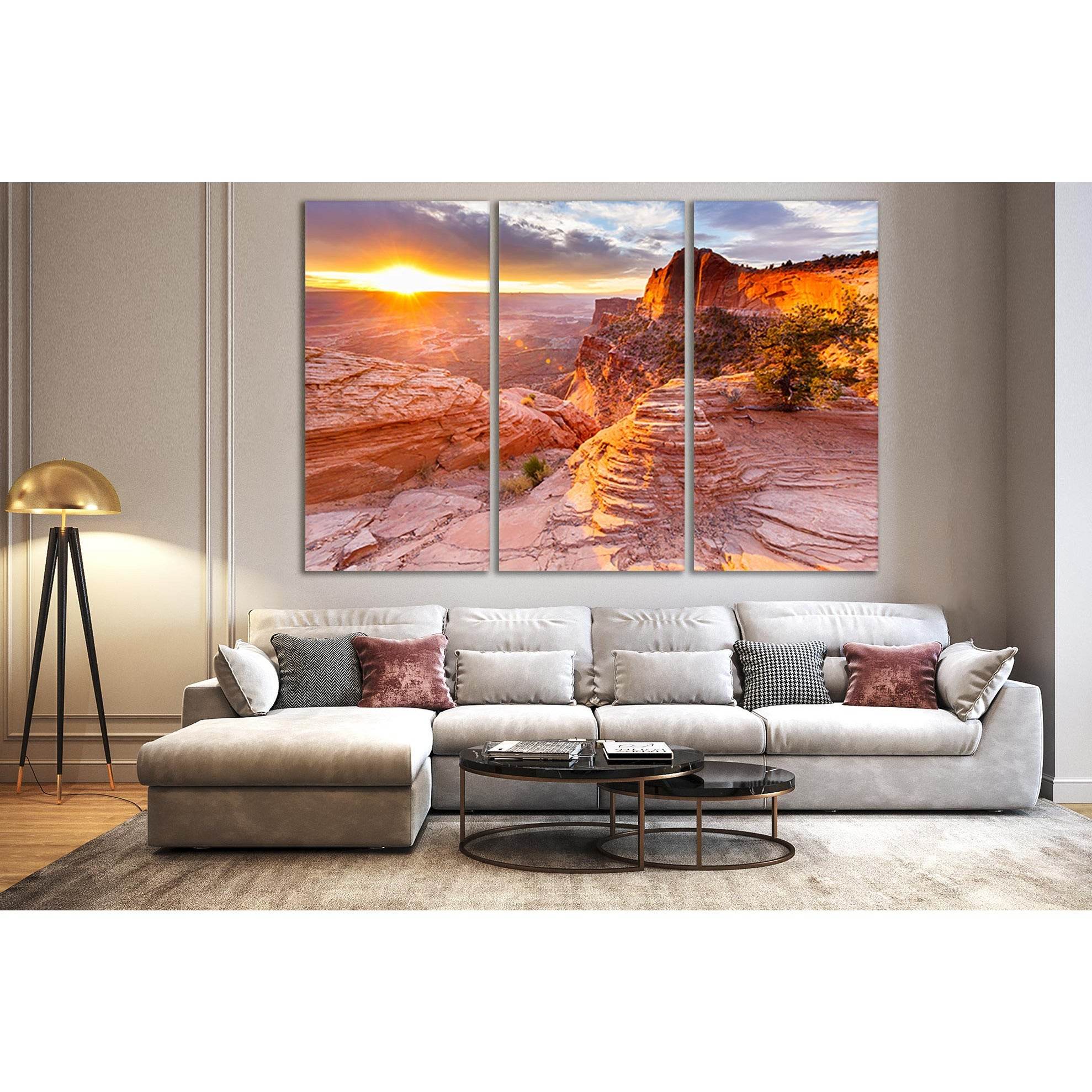 Canyon During Sunset №SL225 Ready to Hang Canvas PrintCanvas art arrives ready to hang, with hanging accessories included and no additional framing required. Every canvas print is hand-crafted, made on-demand at our workshop and expertly stretched around