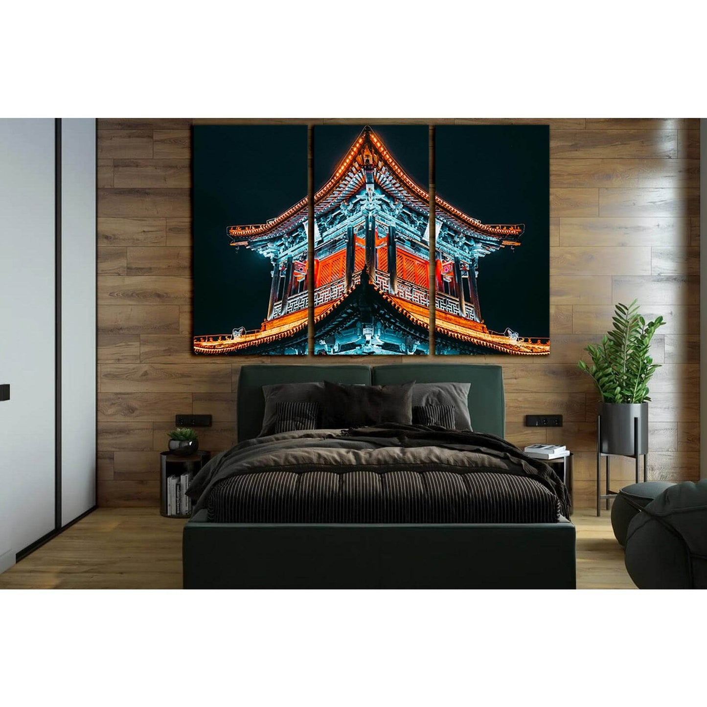 Lighted Temple At Night №SL1409 Ready to Hang Canvas PrintCanvas art arrives ready to hang, with hanging accessories included and no additional framing required. Every canvas print is hand-crafted, made on-demand at our workshop and expertly stretched aro