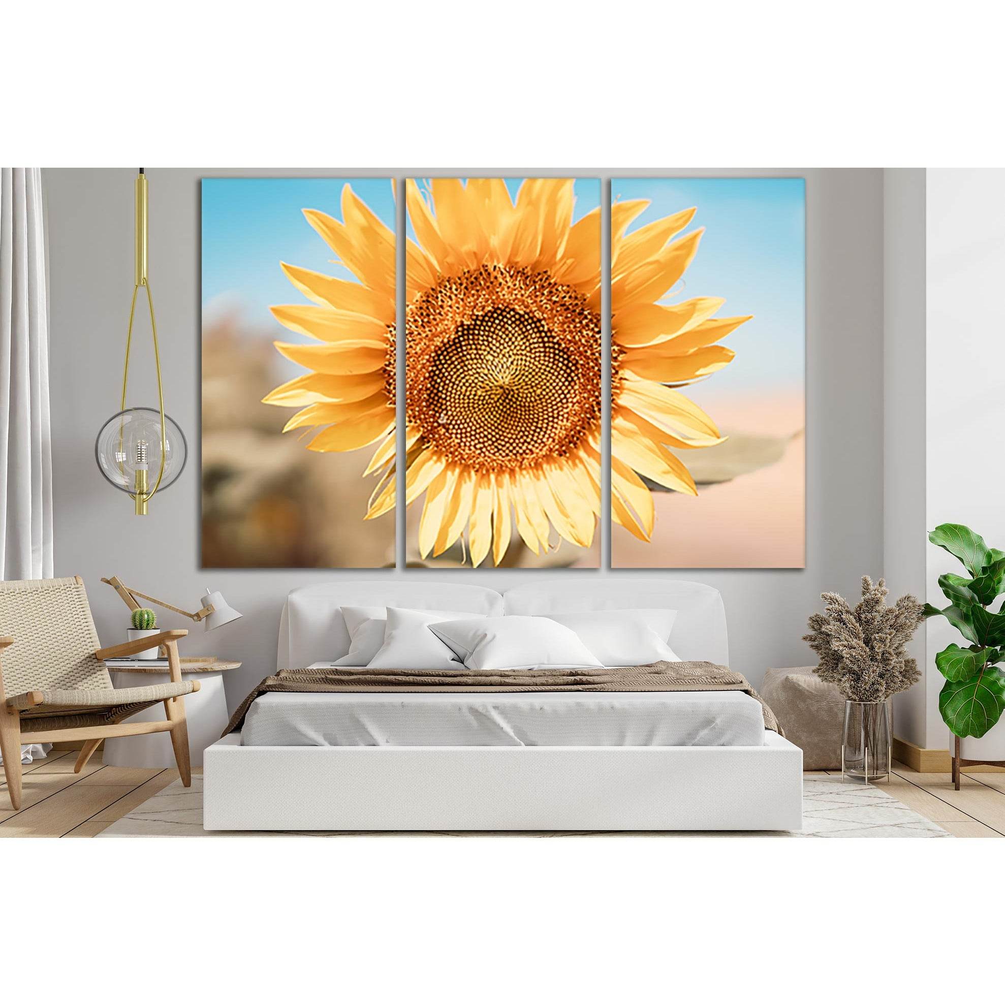 Sunflower Flower №SL683 Ready to Hang Canvas PrintCanvas art arrives ready to hang, with hanging accessories included and no additional framing required. Every canvas print is hand-crafted, made on-demand at our workshop and expertly stretched around 100%