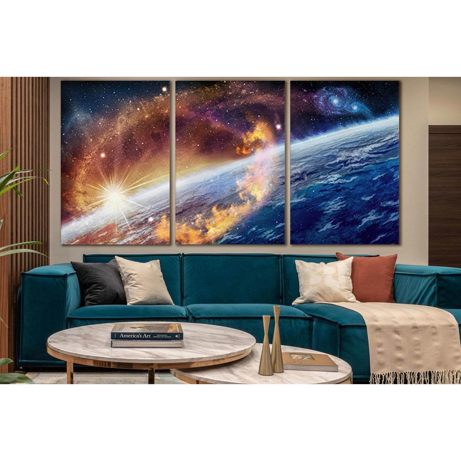 Surface Of The Planet Space №SL964 Ready to Hang Canvas PrintCanvas art arrives ready to hang, with hanging accessories included and no additional framing required. Every canvas print is hand-crafted, made on-demand at our workshop and expertly stretched