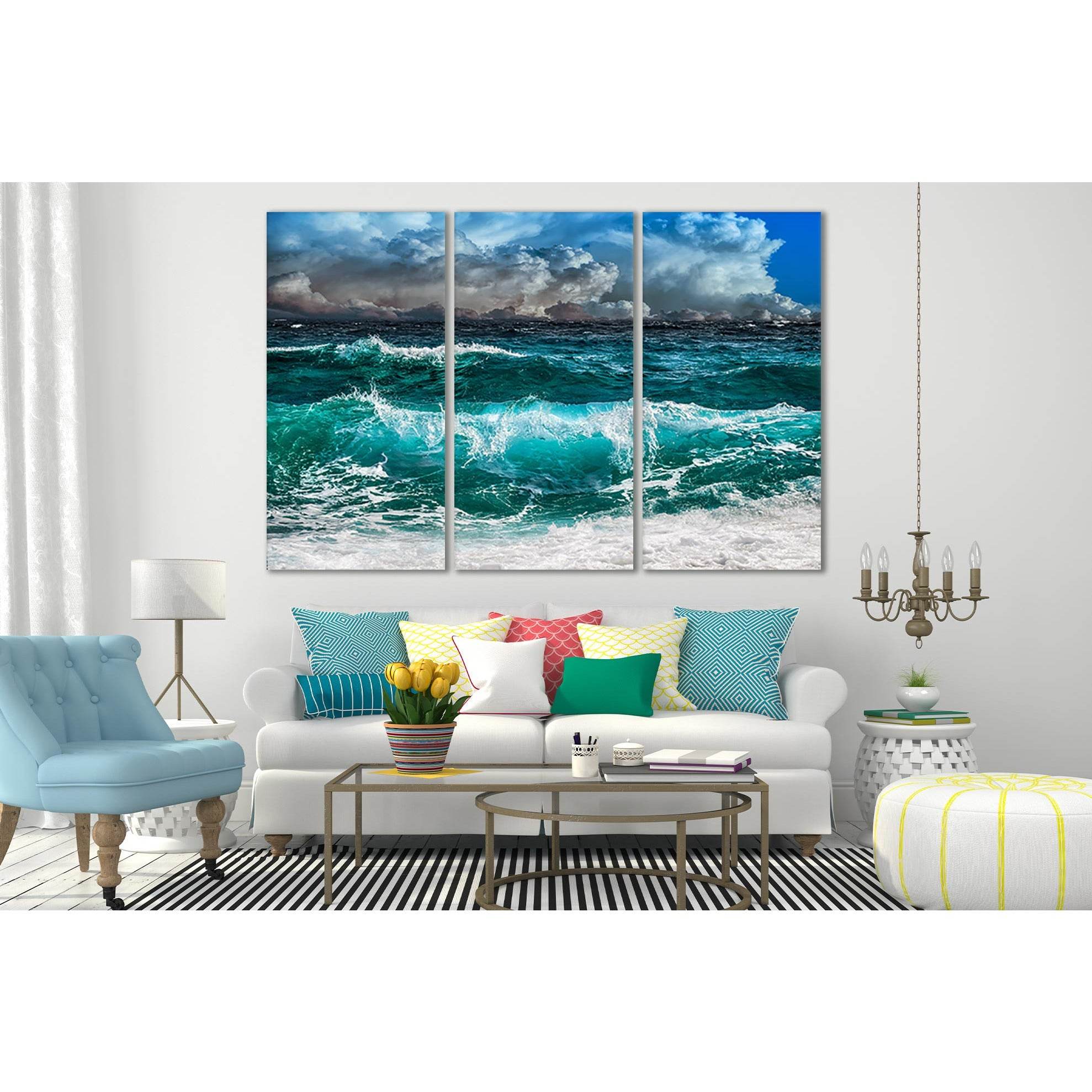 Approaching Ocean Storm №SL180 Ready to Hang Canvas PrintCanvas art arrives ready to hang, with hanging accessories included and no additional framing required. Every canvas print is hand-crafted, made on-demand at our workshop and expertly stretched arou