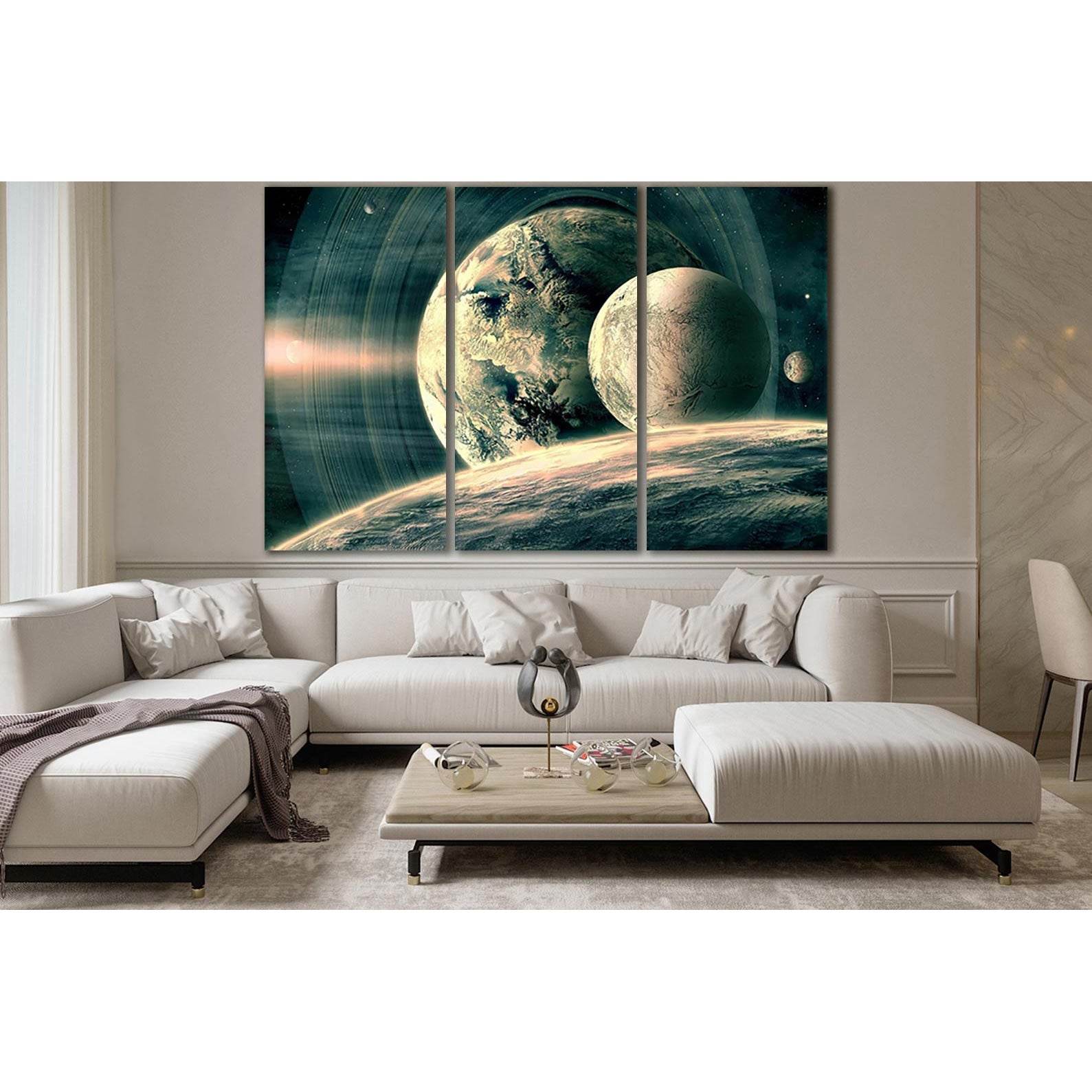 Distant Alien Planets №SL966 Ready to Hang Canvas PrintCanvas art arrives ready to hang, with hanging accessories included and no additional framing required. Every canvas print is hand-crafted, made on-demand at our workshop and expertly stretched around
