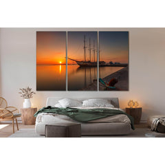 Old Ship At Sunset №SL213 Ready to Hang Canvas PrintCanvas art arrives ready to hang, with hanging accessories included and no additional framing required. Every canvas print is hand-crafted, made on-demand at our workshop and expertly stretched around 10