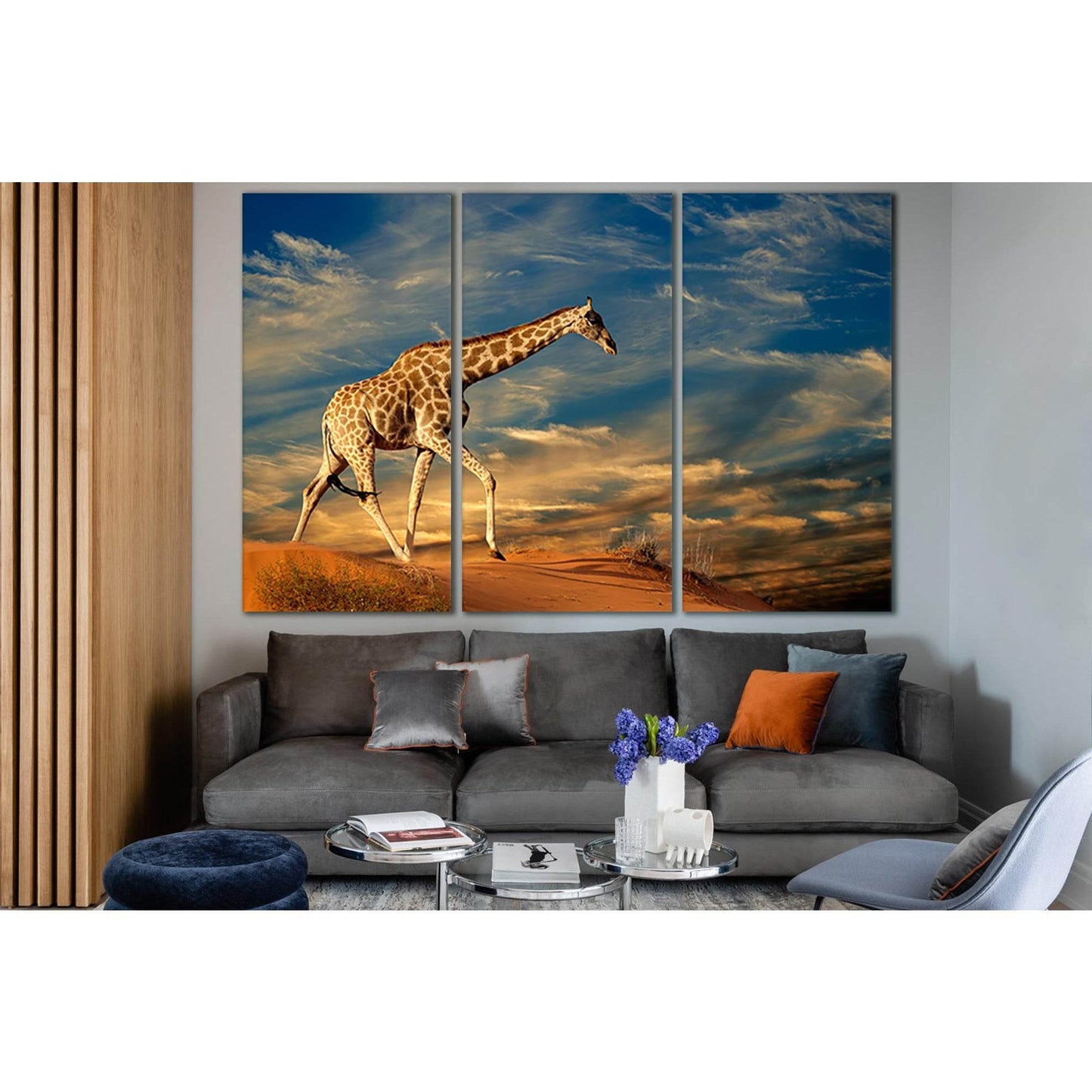 Giraffe Walking On A Sand Dune №SL1043 Ready to Hang Canvas PrintCanvas art arrives ready to hang, with hanging accessories included and no additional framing required. Every canvas print is hand-crafted, made on-demand at our workshop and expertly stretc