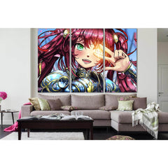 Joyful Anime Style Girl №SL1219 Ready to Hang Canvas PrintCanvas art arrives ready to hang, with hanging accessories included and no additional framing required. Every canvas print is hand-crafted, made on-demand at our workshop and expertly stretched aro
