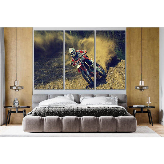 Motorcycle Competition Motocross №SL781 Ready to Hang Canvas PrintCanvas art arrives ready to hang, with hanging accessories included and no additional framing required. Every canvas print is hand-crafted, made on-demand at our workshop and expertly stret