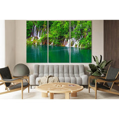 Many Waterfalls Lake And Trees №SL1063 Ready to Hang Canvas PrintCanvas art arrives ready to hang, with hanging accessories included and no additional framing required. Every canvas print is hand-crafted, made on-demand at our workshop and expertly stretc