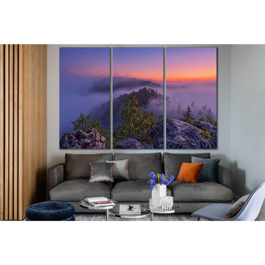Foggy In Mountain At Sunset №SL1579 Ready to Hang Canvas PrintCanvas art arrives ready to hang, with hanging accessories included and no additional framing required. Every canvas print is hand-crafted, made on-demand at our workshop and expertly stretched
