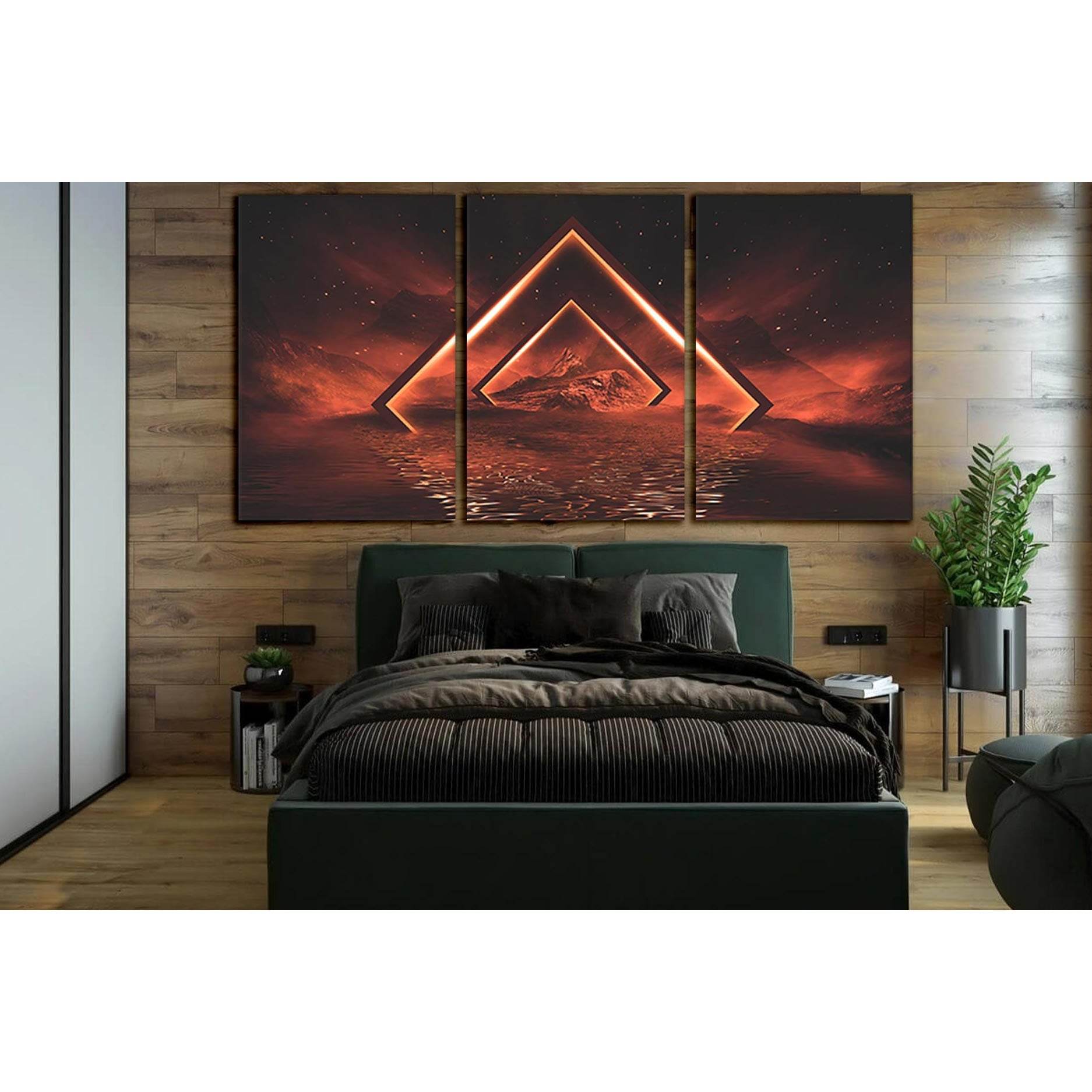 Fantasy Night Landscape №SL1215 Ready to Hang Canvas PrintCanvas art arrives ready to hang, with hanging accessories included and no additional framing required. Every canvas print is hand-crafted, made on-demand at our workshop and expertly stretched aro