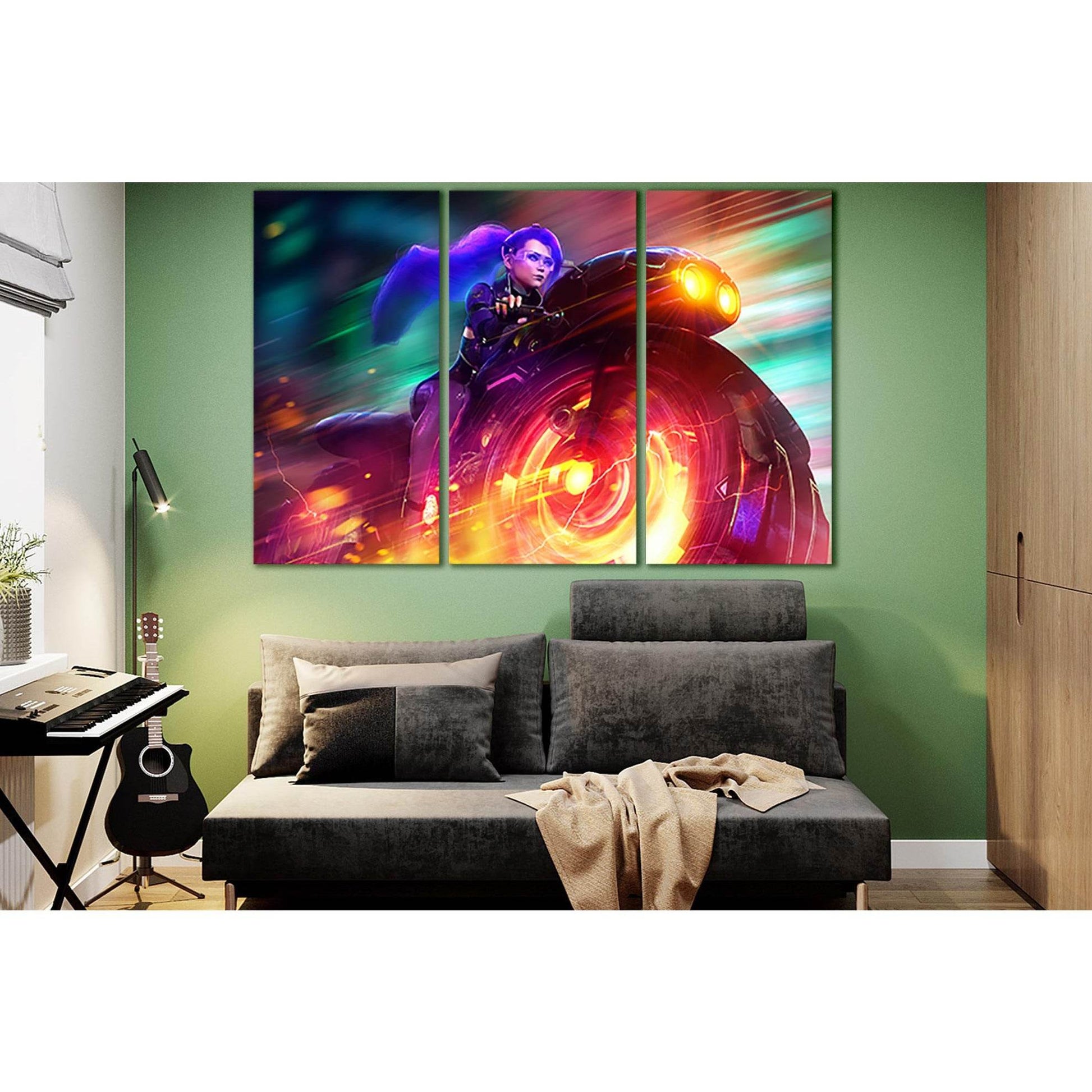 Pretty Girl Rides A Motorcycle №SL1246 Ready to Hang Canvas PrintCanvas art arrives ready to hang, with hanging accessories included and no additional framing required. Every canvas print is hand-crafted, made on-demand at our workshop and expertly stretc