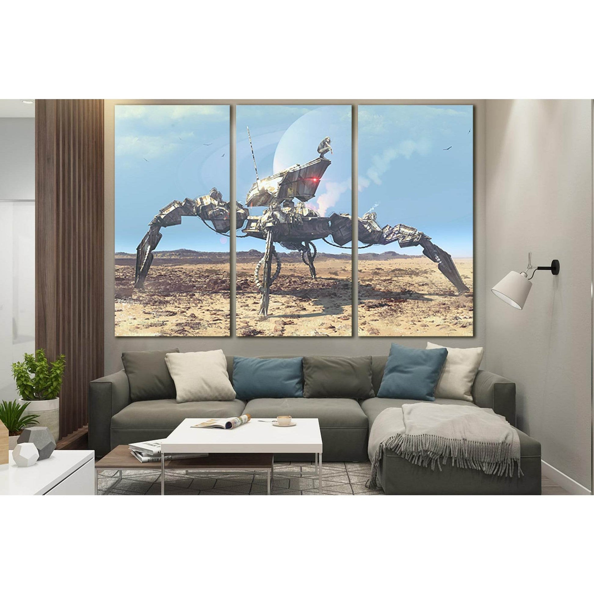 Girl Sitting On The Robot №SL1299 Ready to Hang Canvas PrintCanvas art arrives ready to hang, with hanging accessories included and no additional framing required. Every canvas print is hand-crafted, made on-demand at our workshop and expertly stretched a