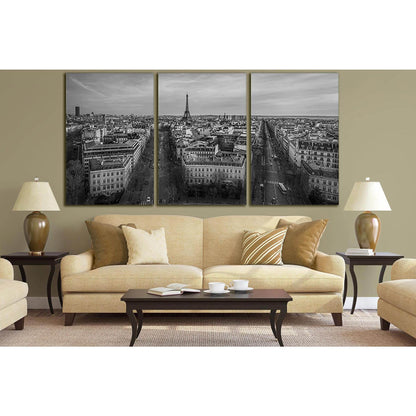 Paris Black And White Panorama №SL837 Ready to Hang Canvas PrintCanvas art arrives ready to hang, with hanging accessories included and no additional framing required. Every canvas print is hand-crafted, made on-demand at our workshop and expertly stretch