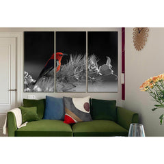 Red Bird On A Flower Black And White №SL848 Ready to Hang Canvas PrintCanvas art arrives ready to hang, with hanging accessories included and no additional framing required. Every canvas print is hand-crafted, made on-demand at our workshop and expertly s