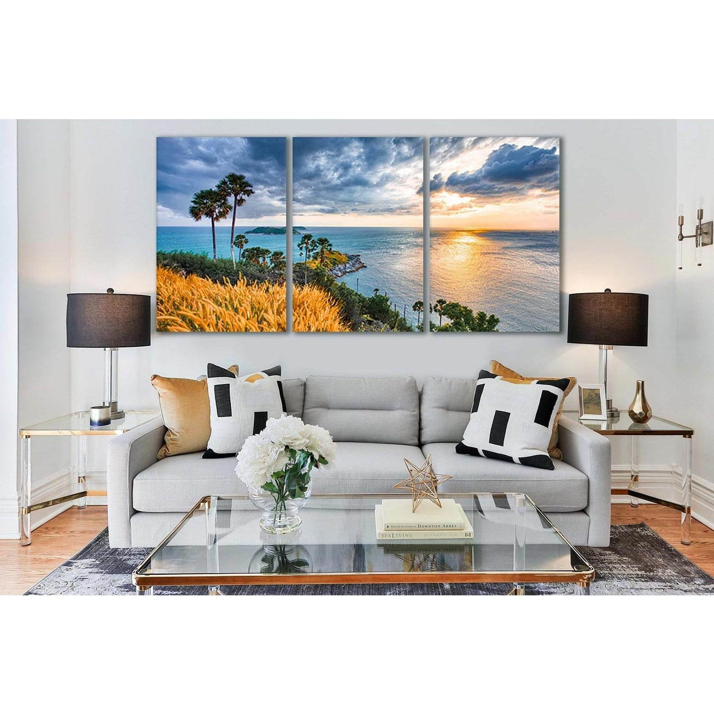 Sea Dawn On The Hill №SL138 Ready to Hang Canvas PrintCanvas art arrives ready to hang, with hanging accessories included and no additional framing required. Every canvas print is hand-crafted, made on-demand at our workshop and expertly stretched around