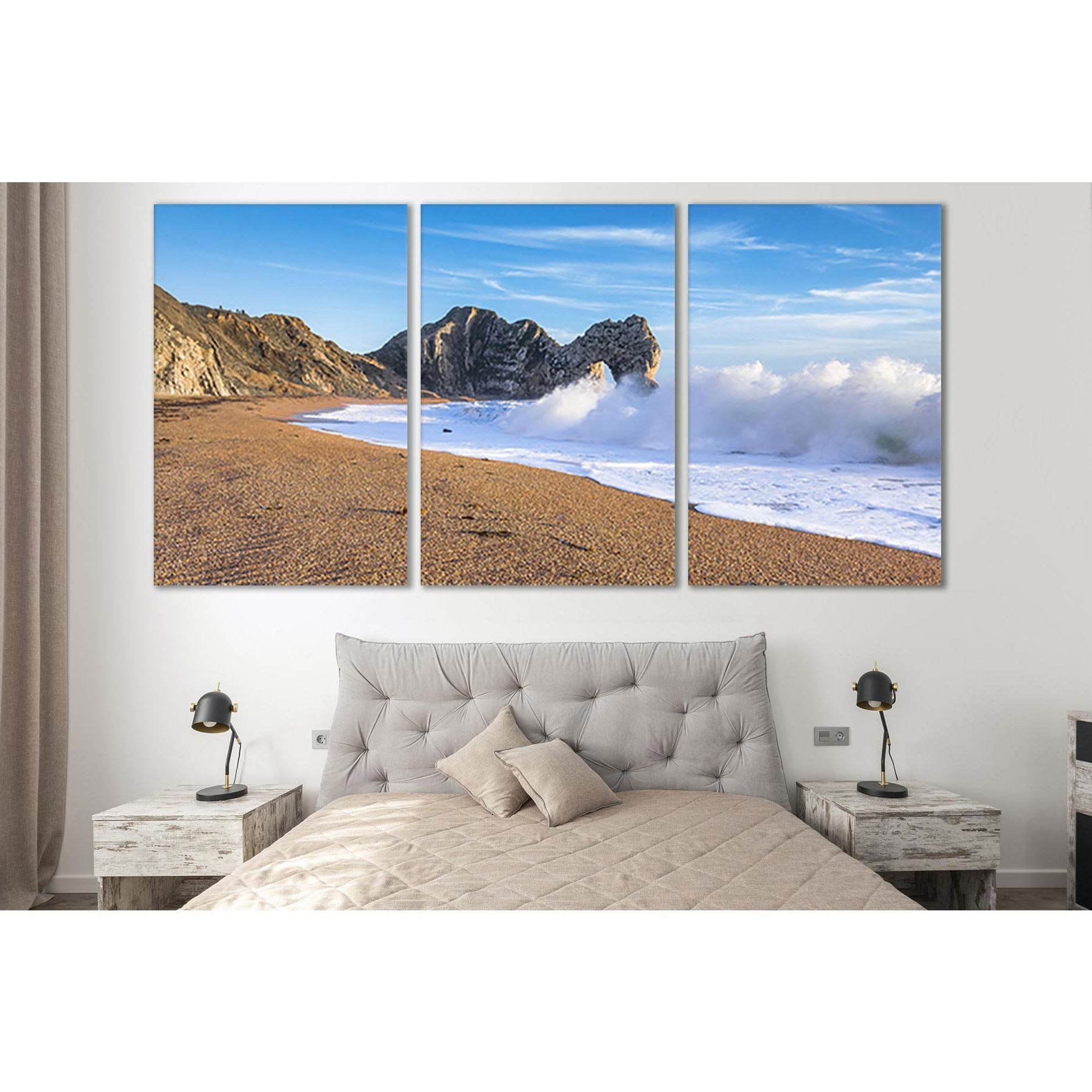 Foam Waves Beach №SL108 Ready to Hang Canvas PrintCanvas art arrives ready to hang, with hanging accessories included and no additional framing required. Every canvas print is hand-crafted, made on-demand at our workshop and expertly stretched around 100%