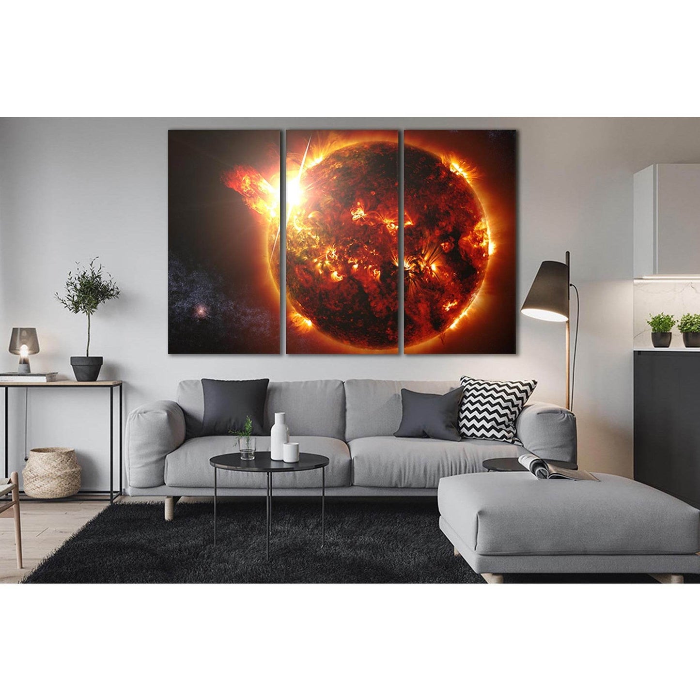 Sun In Space №SL389 Ready to Hang Canvas PrintCanvas art arrives ready to hang, with hanging accessories included and no additional framing required. Every canvas print is hand-crafted, made on-demand at our workshop and expertly stretched around 100% Nor