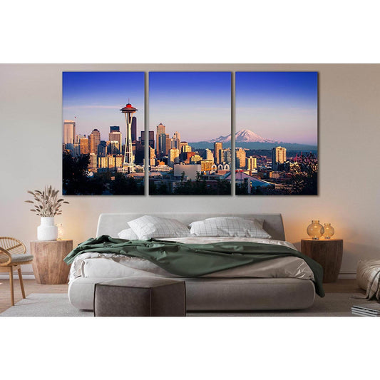 Seattle Skyline №SL334 Ready to Hang Canvas PrintCanvas art arrives ready to hang, with hanging accessories included and no additional framing required. Every canvas print is hand-crafted, made on-demand at our workshop and expertly stretched around 100%
