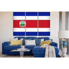 Flag Of Costa Rica №SL1206 Ready to Hang Canvas PrintCanvas art arrives ready to hang, with hanging accessories included and no additional framing required. Every canvas print is hand-crafted, made on-demand at our workshop and expertly stretched around 1